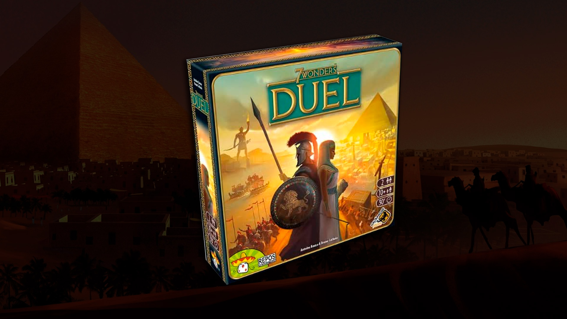 Desafie seu oponente e construa civilizações com o 7 Wonders Duel!